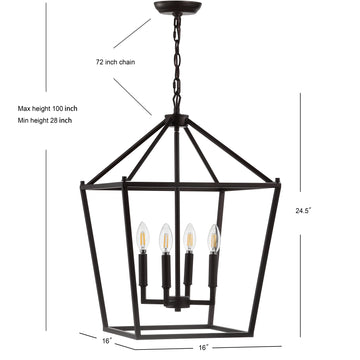 Pagoda Lantern Metal LED Pendant